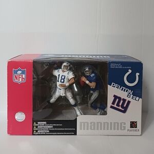 Colts Peyton Manning  & Giants Eli Manning McFarlane NFL Boxed Set